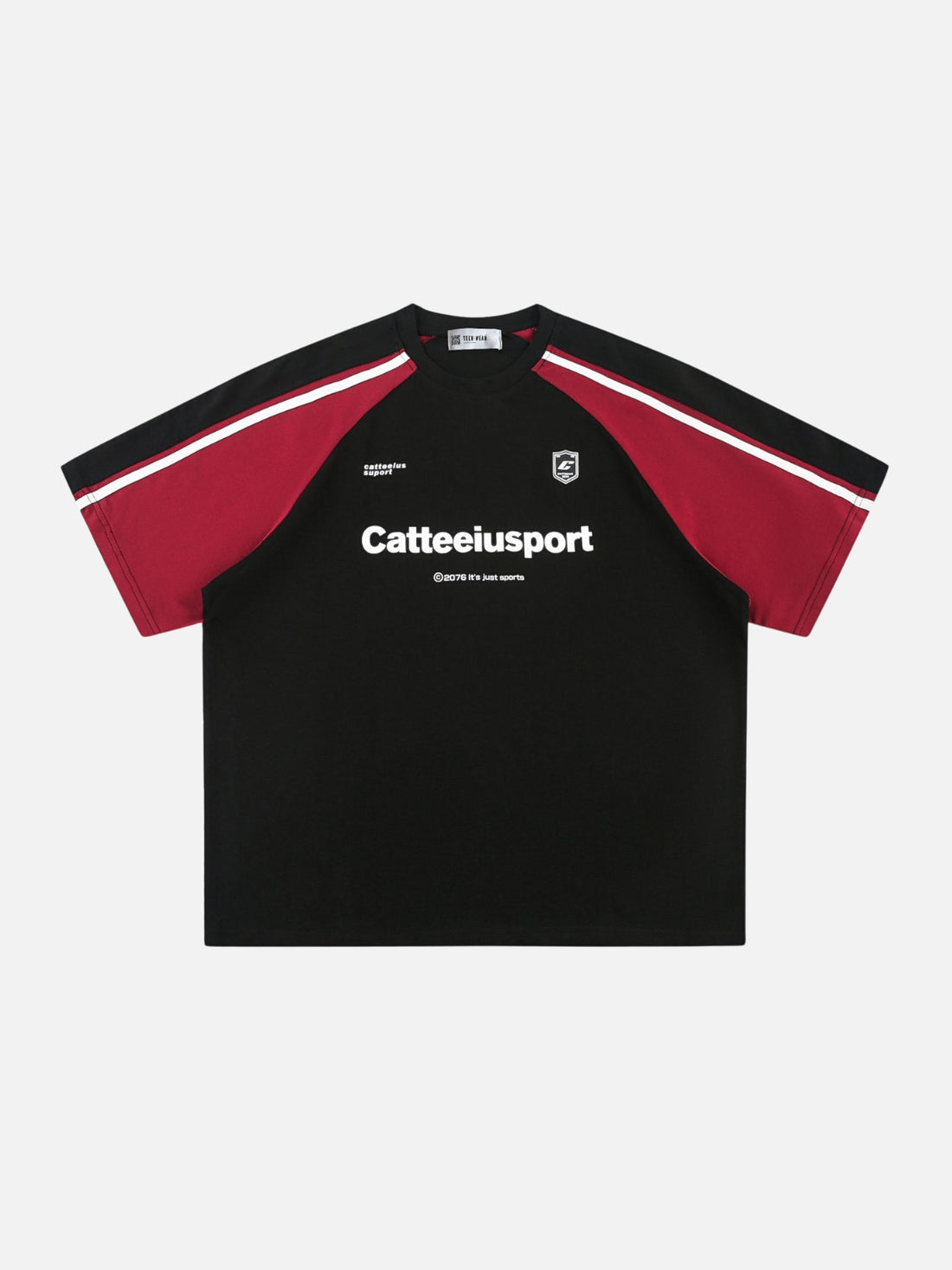 CATTEEIU - Oversized Graphic T-Shirt Black | TEENWEAR.EU