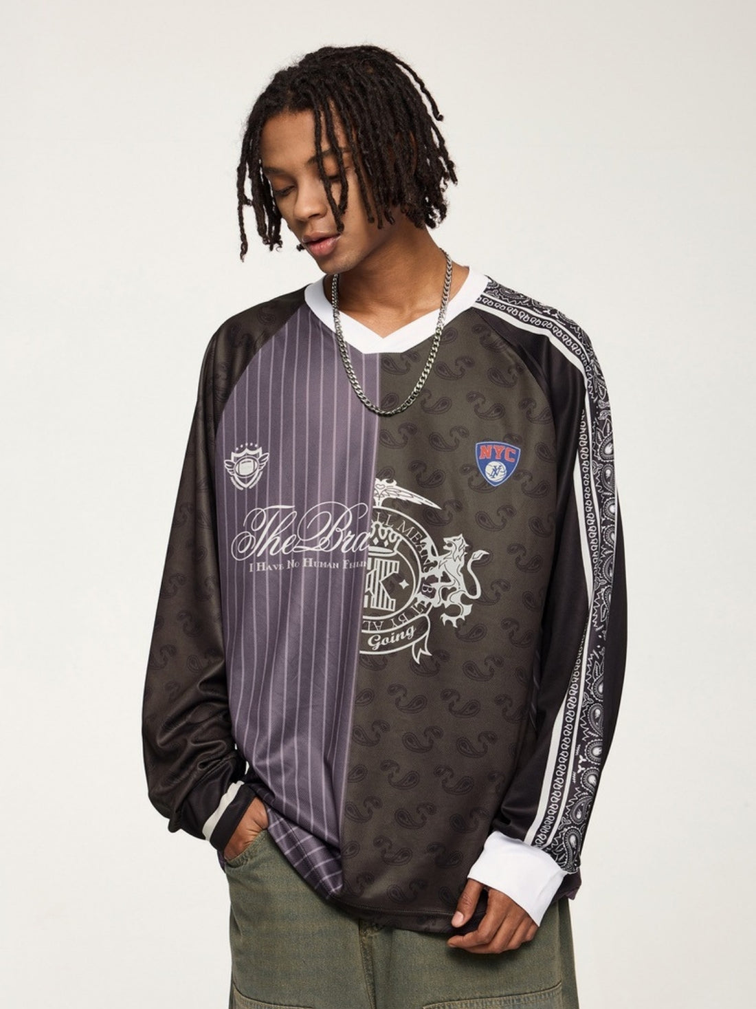 NYC - Oversized Graphic Long Sleeved Jersey | TEENWEAR.EU