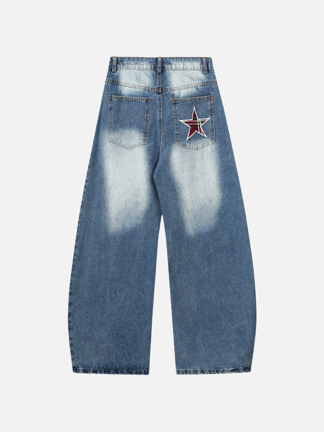 PROBLEM - Baggy Embroidered Jeans Blue | TEENWEAR.EU