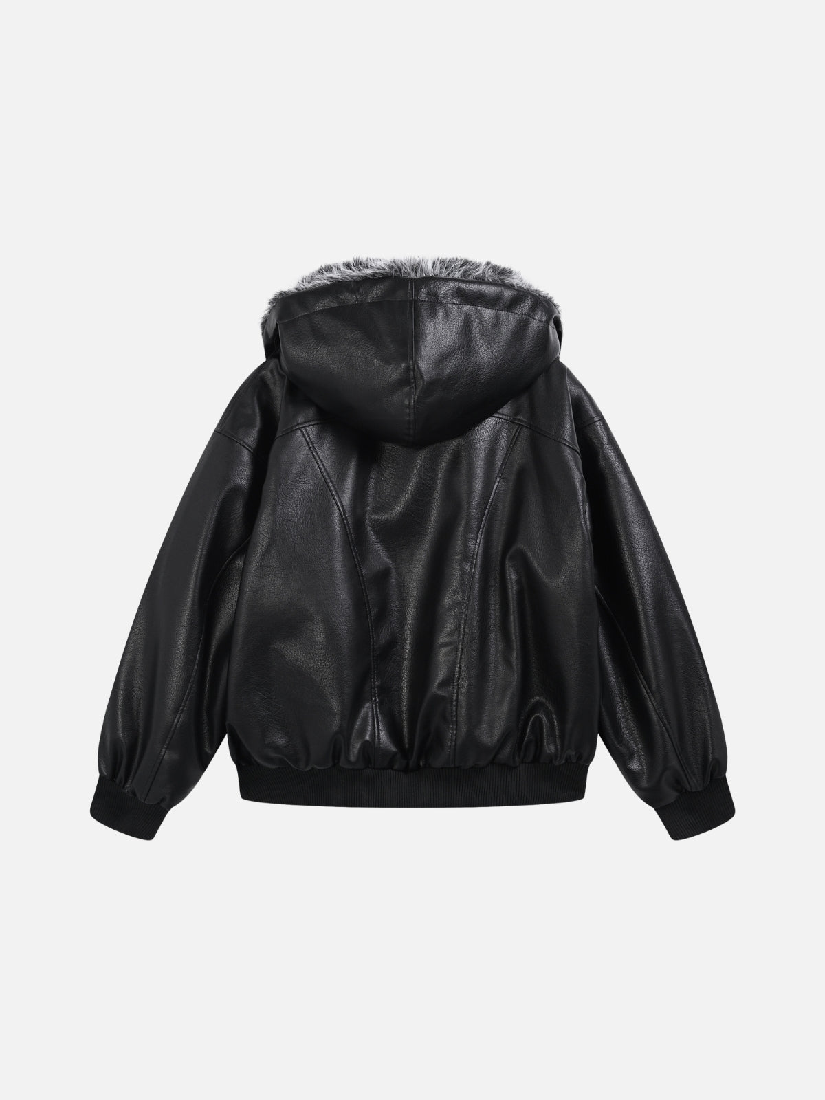 LUSTICA - Oversized Basic Faux Leather Jacket