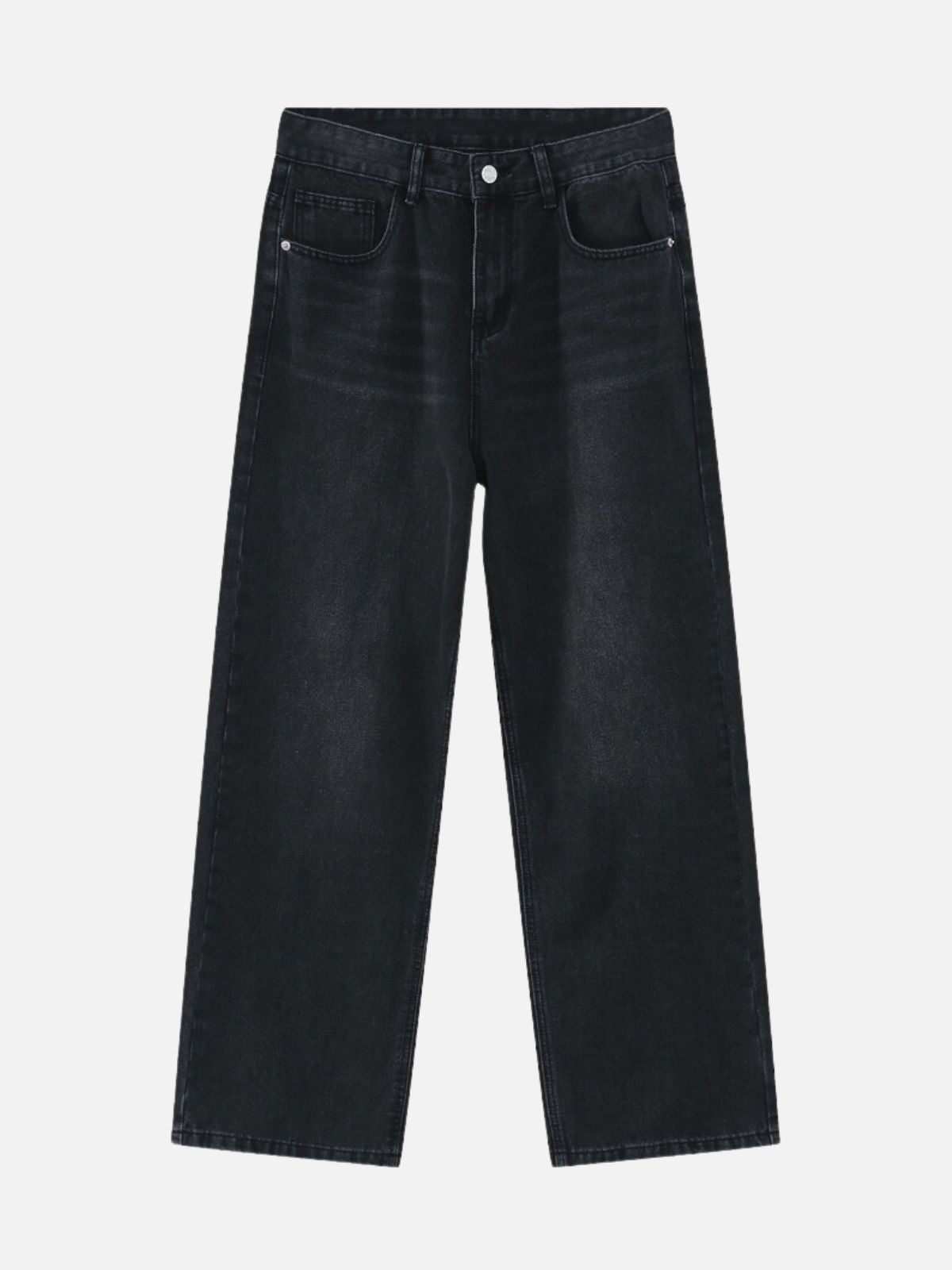 GRADIENT - Loose Basic Jeans Black | TEENWEAR.EU