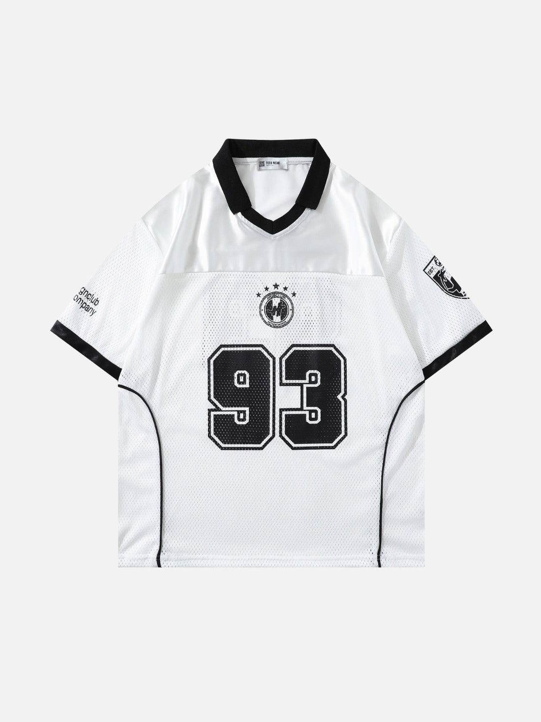 HIGHCLUB - Oversized Graphic Jersey T-Shirt Blue | TEENWEAR.EU