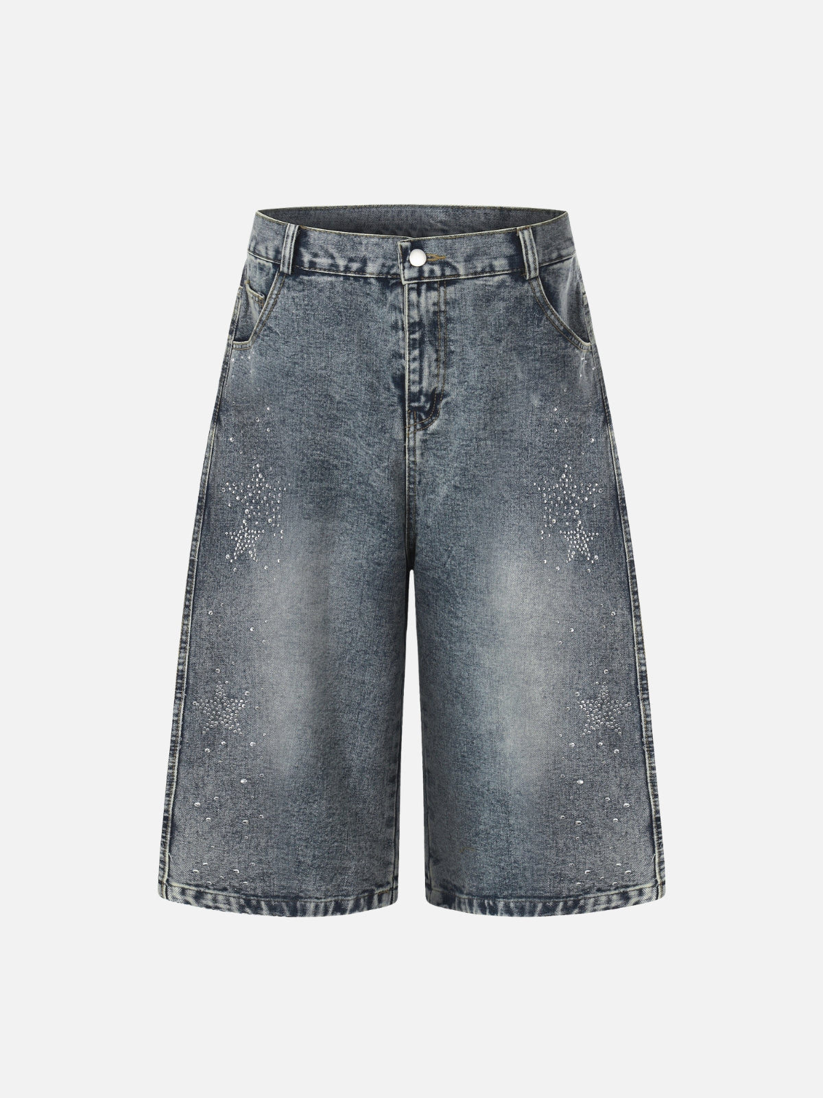 GALAXY - Baggy Denim Jorts Blue | Teenwear.eu