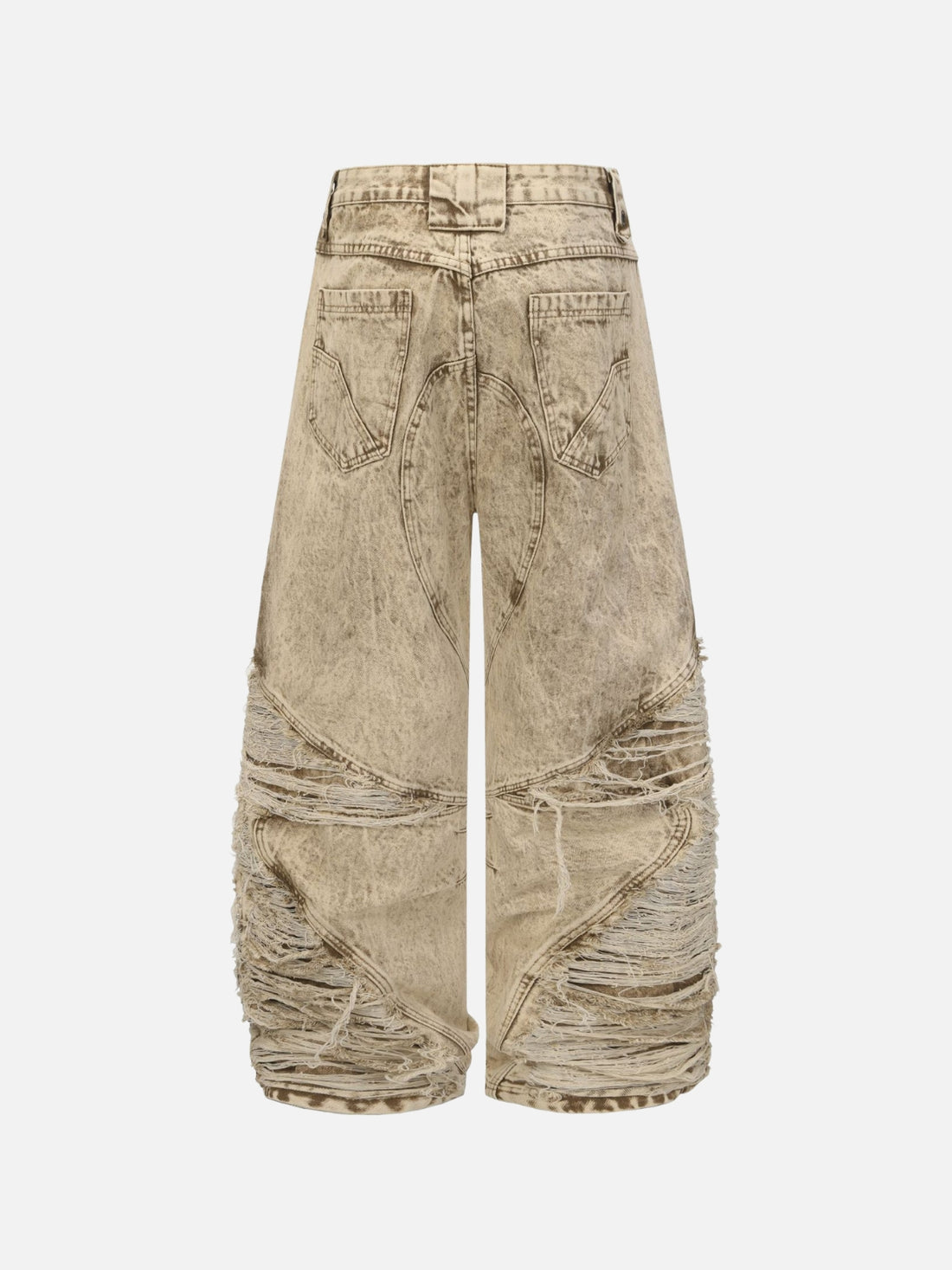 SANDY - Baggy Embroidered Jeans Brown | Teenwear.eu