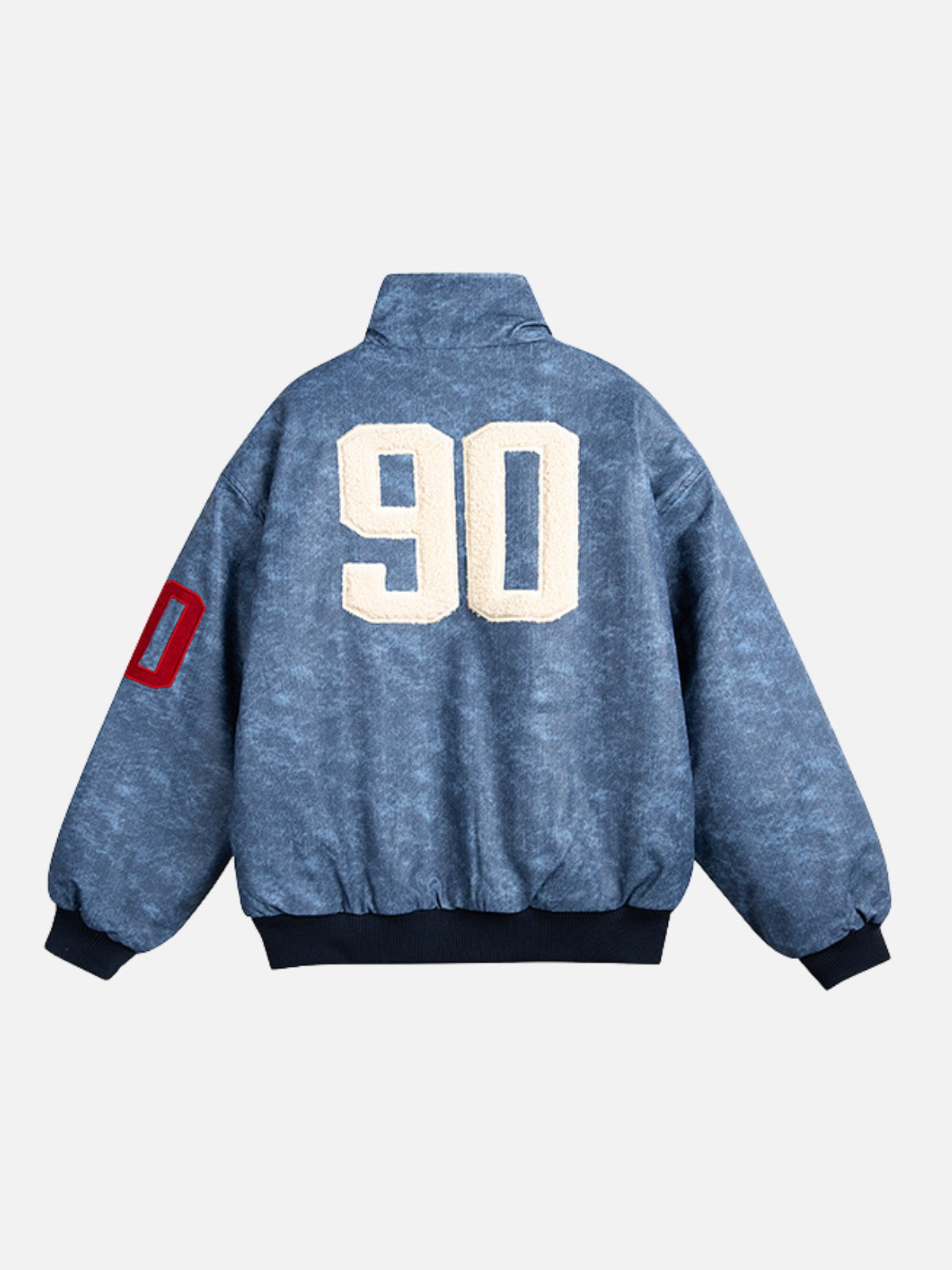 TRIBONO – Oversized Embroidered Varsity Jacket