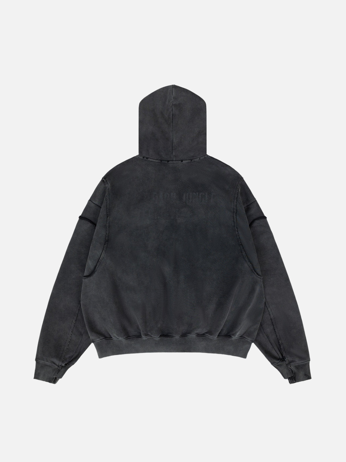 GRUNGEE - Oversized Graphic Zip Up Hoodie