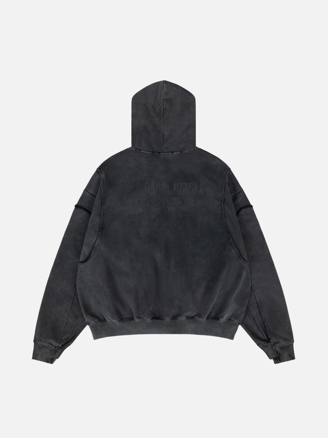 GRUNGEE - Oversized Graphic Zip Up Hoodie