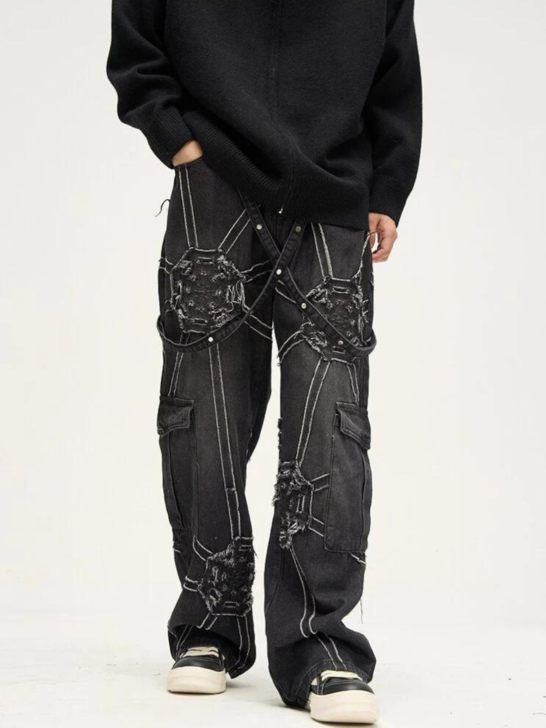 PATCHES - Baggy Patchwork Jeans | Teenwear.eu
