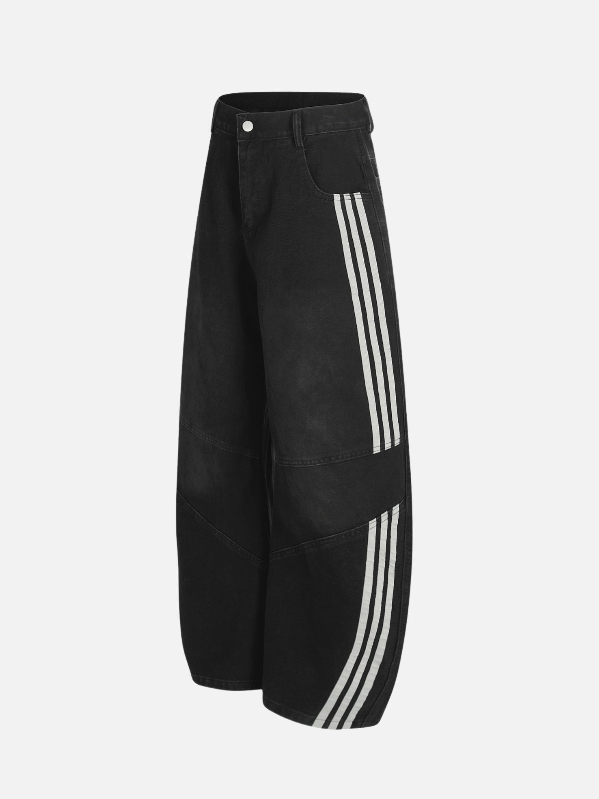 STRIPASO II - Baggy Graphic Embroidered Jeans