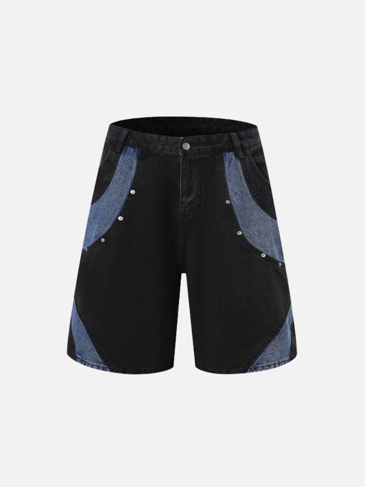 CORTEX – Baggy Embroidered Shorts Black Shorts Only | TEENWEAR.EU