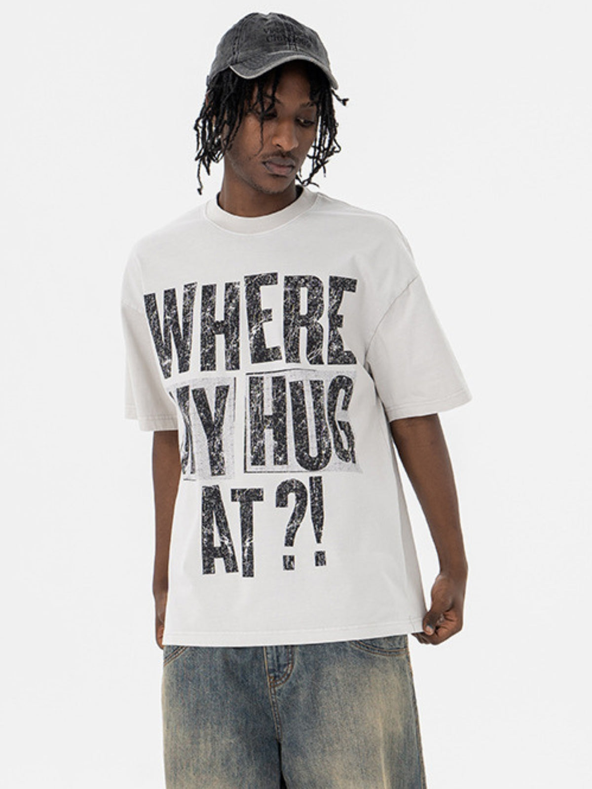 HUG AT? - Oversized Print T-Shirt | TEENWEAR.EU