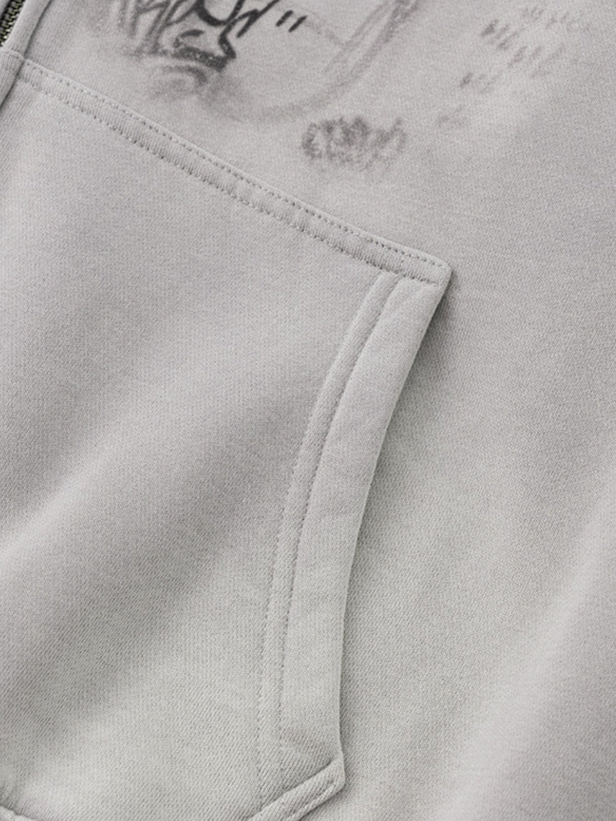 POTENTIAL - Oversized Print Zip Up Hoodie | TEENWEAR.EU