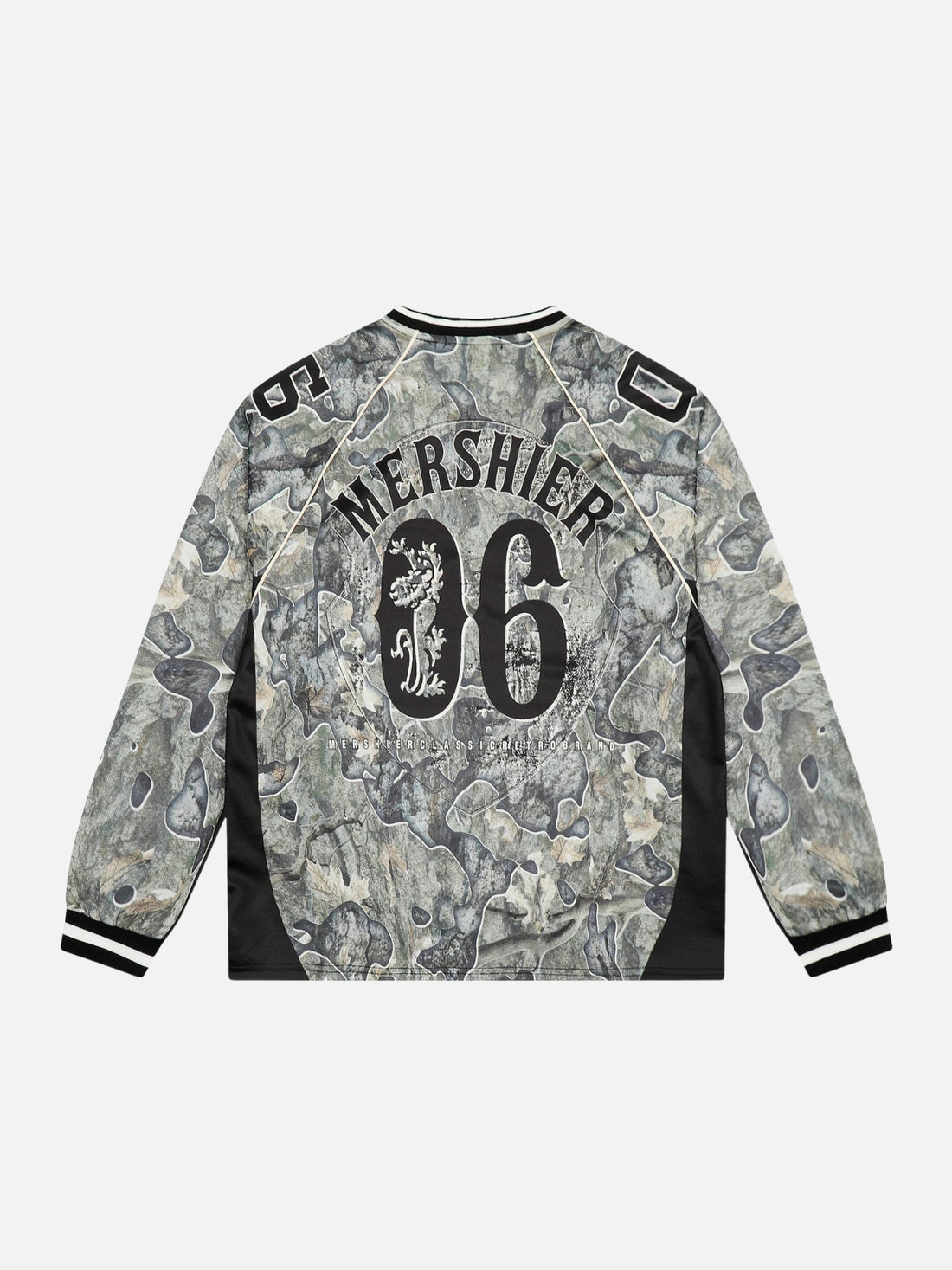 ARABI - Oversized Long Sleeved Jersey T-Shirt Camo | TEENWEAR.EU
