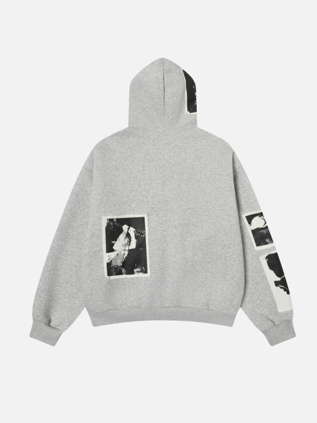 YOU KNOW - Oversized Graphic Zip Up Hoodie Grey | TEENWEAR.EU