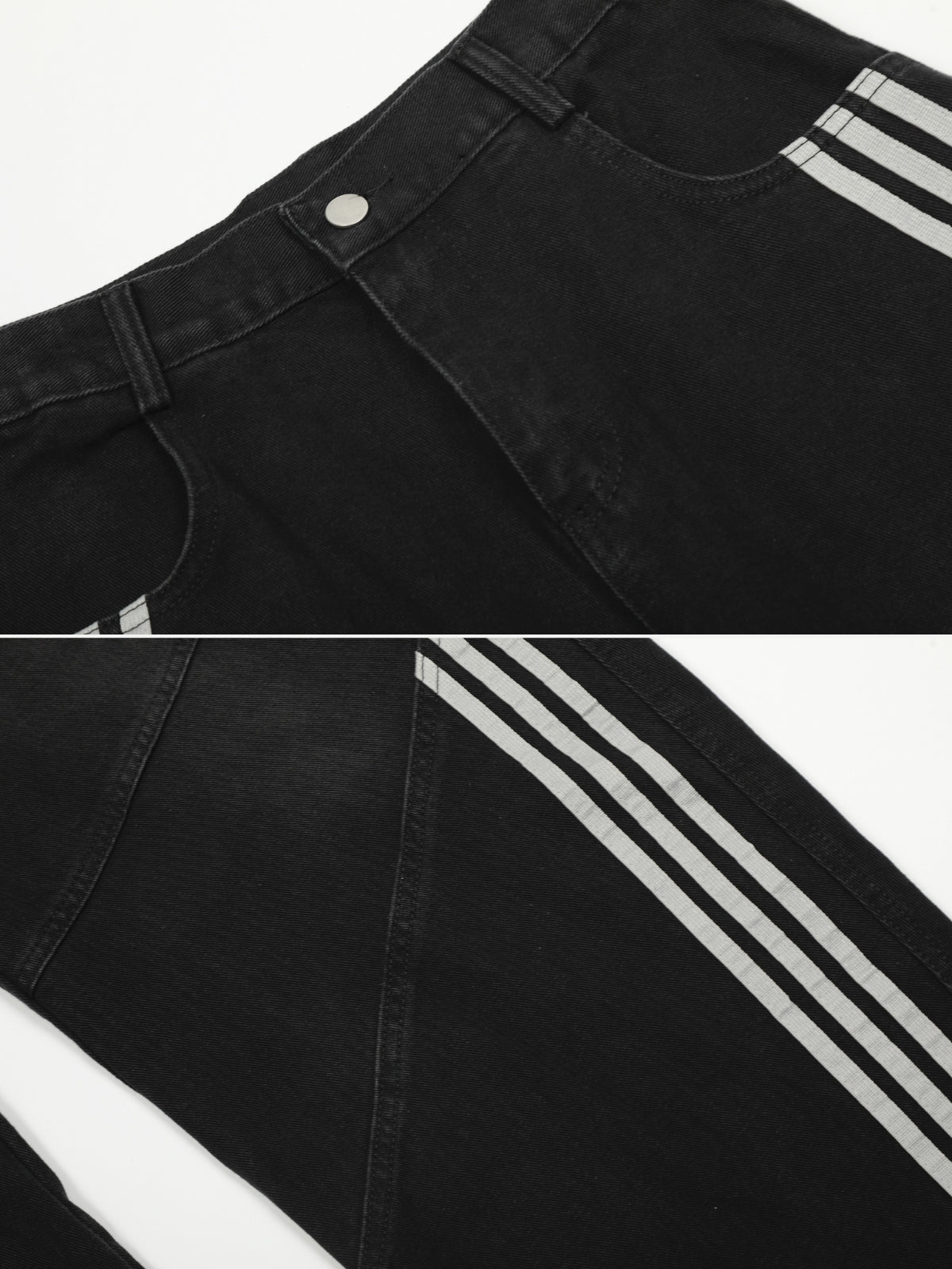 STRIPASO II - Baggy Graphic Embroidered Jeans