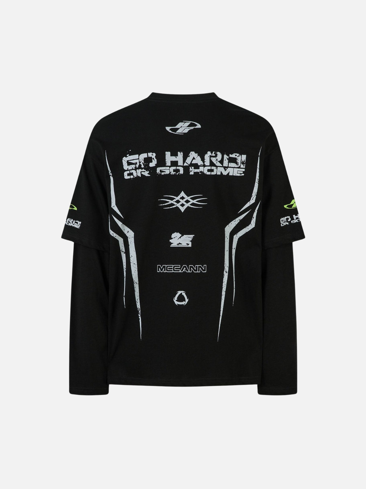 GO HARD - Oversized Print Long Sleeved T-Shirt | TEENWEAR.EU