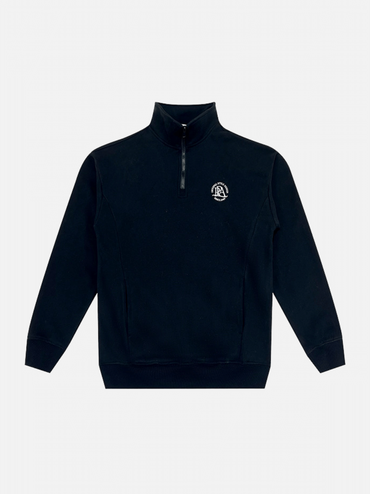 WORKIE - Oversized Polo Hoodie Black | TEENWEAR.EU