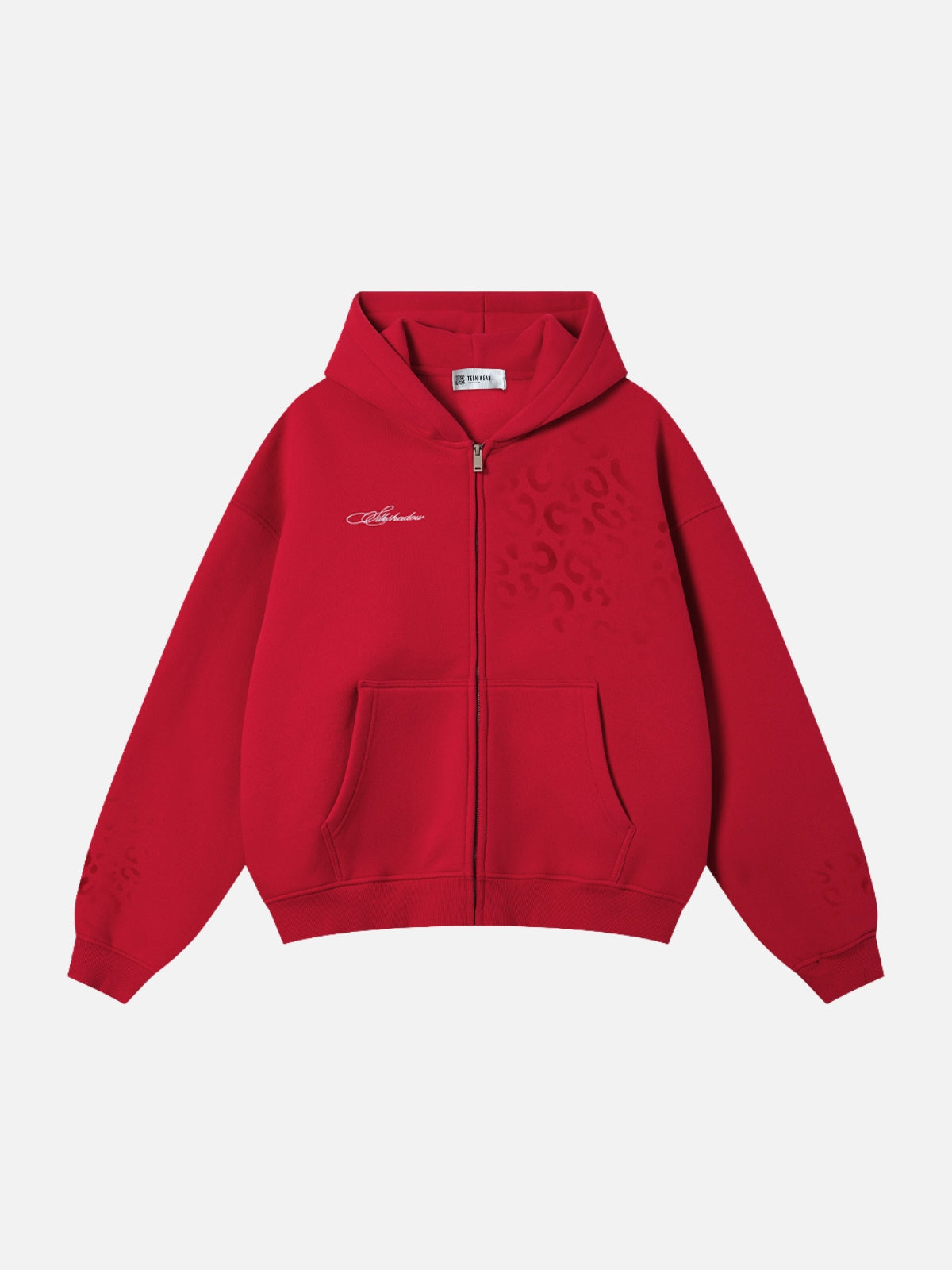 TINTY - Oversized Graphic Zip Up Hoodie