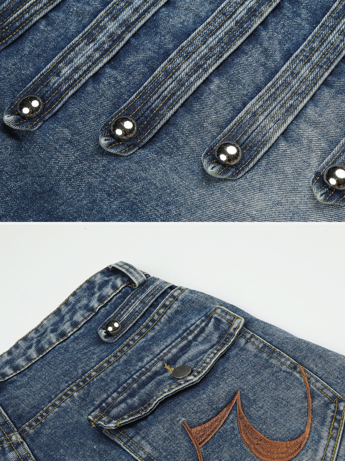 SPUDS - Baggy Graphic Embroidered Jeans | Teenwear.eu