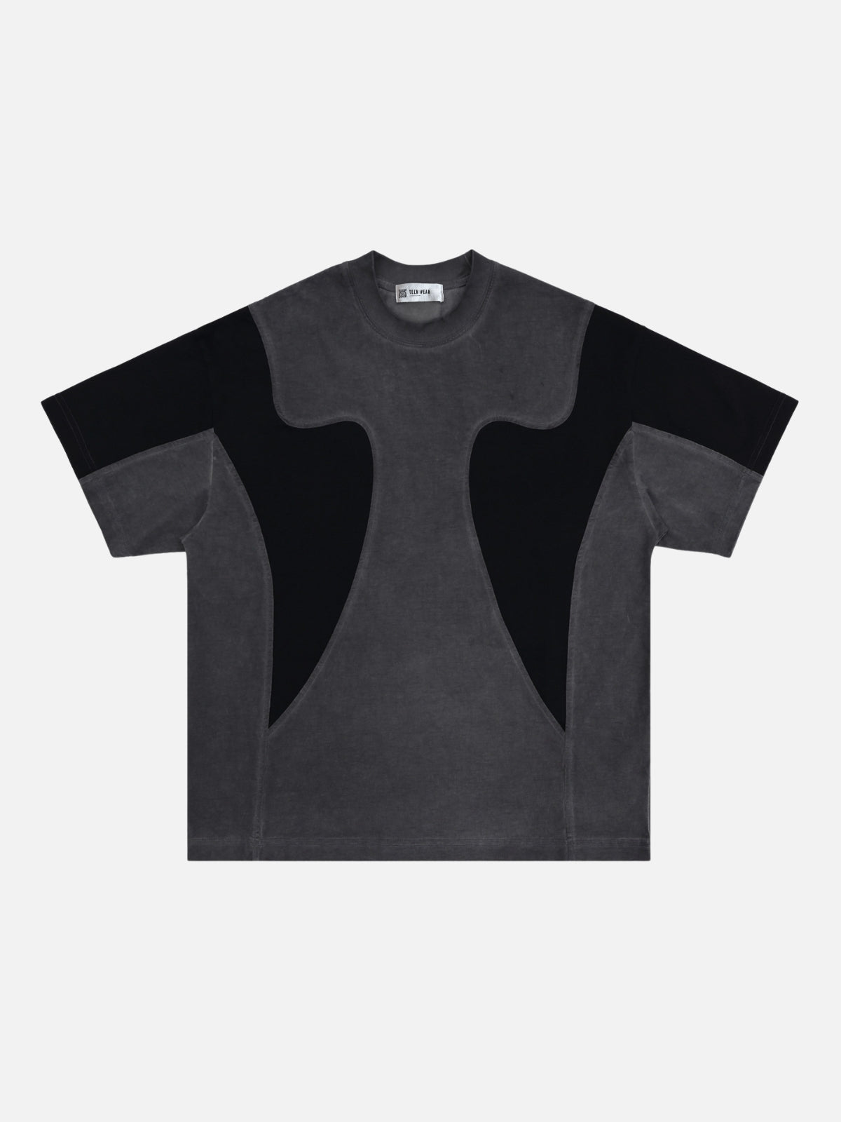 FOXED - Oversized Embroidered T-Shirt Grey | TEENWEAR.EU