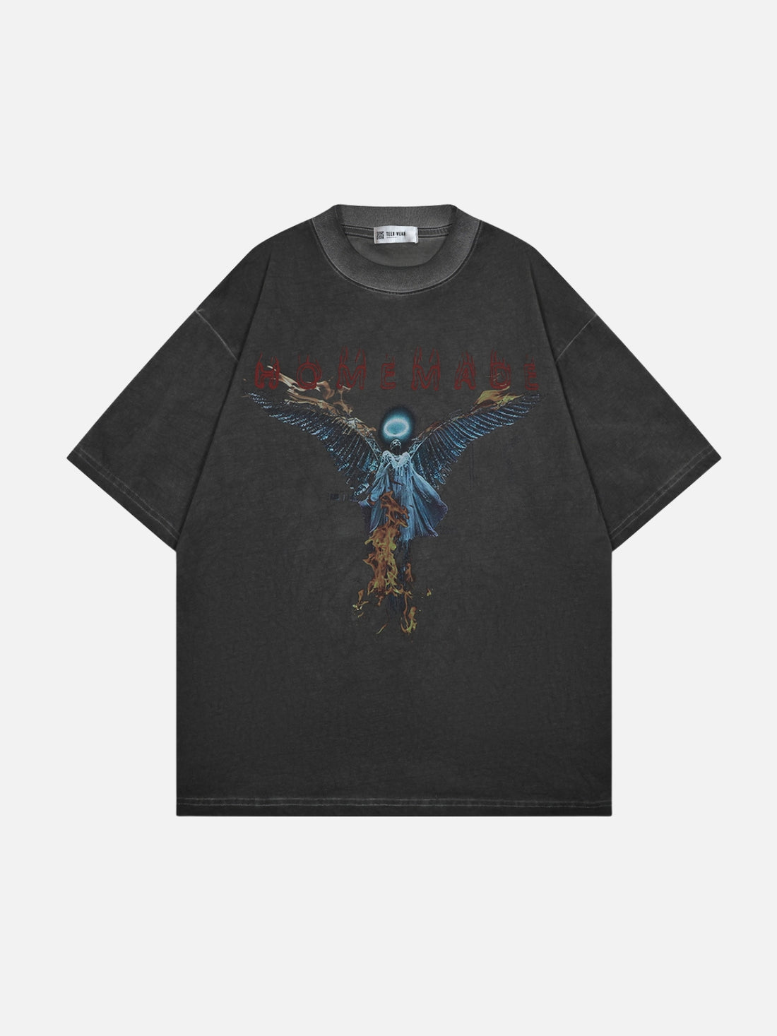 HOMEMADE - Oversized Print T-Shirt Grey | TEENWEAR.EU