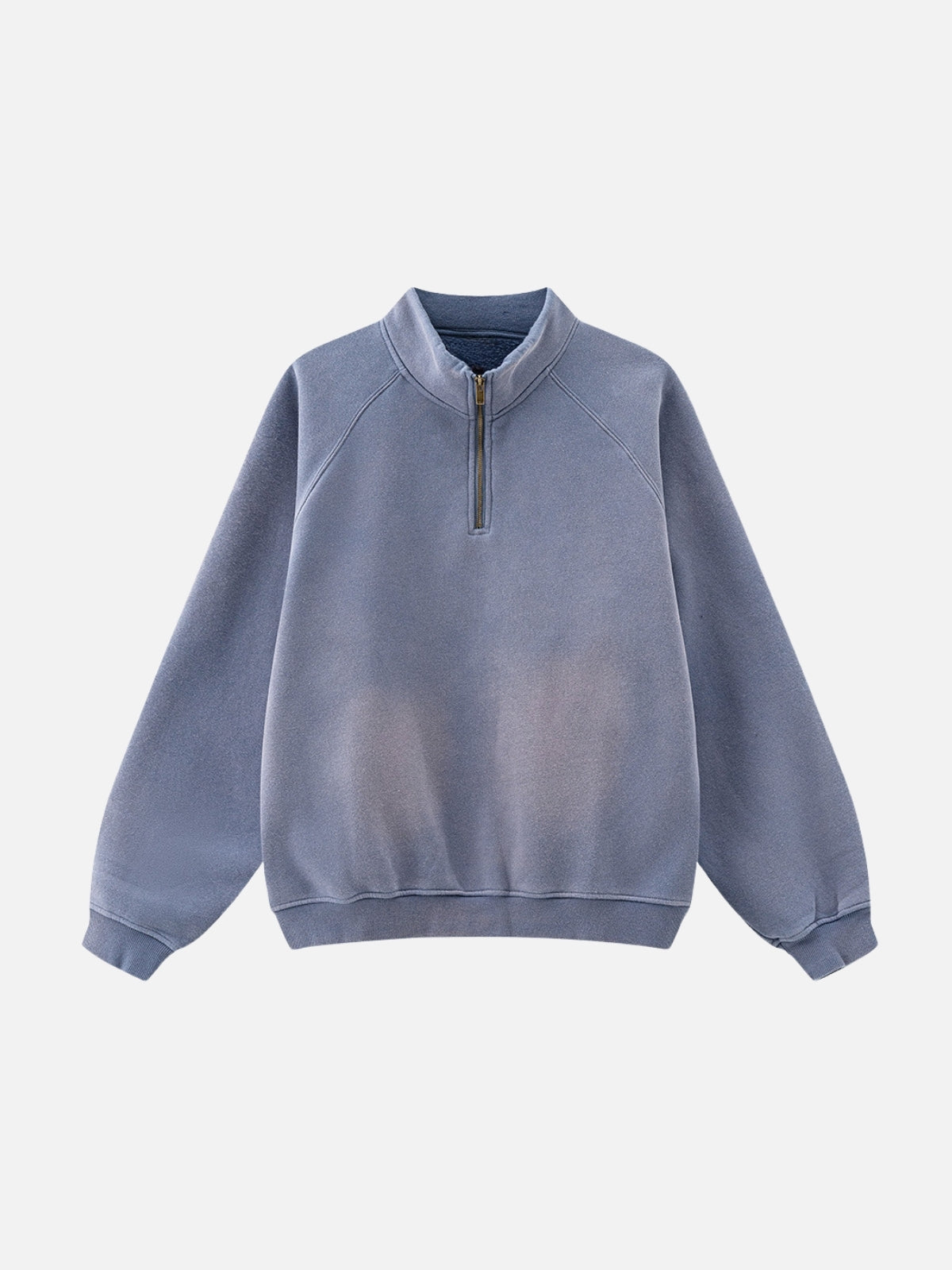 DERNIO - Oversized Hooded Polo Shirt Blue | TEENWEAR.EU