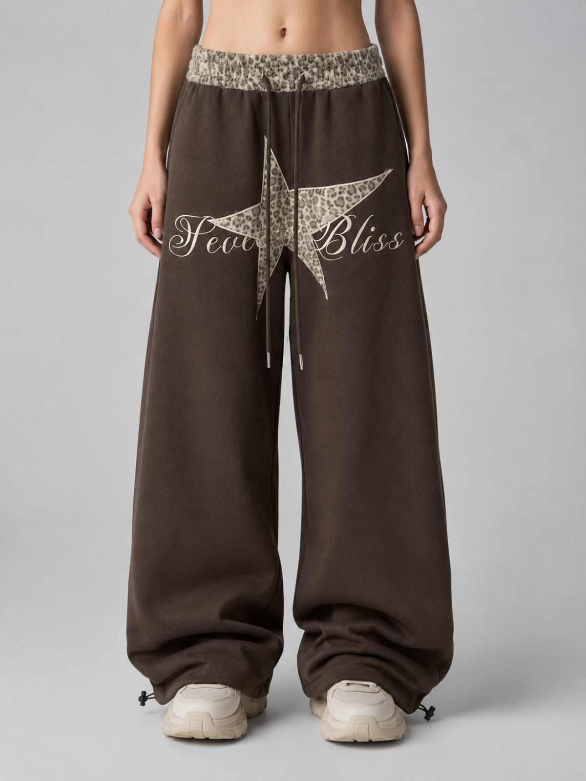 BLISS - Baggy Graphic Embroidered Sweatpants