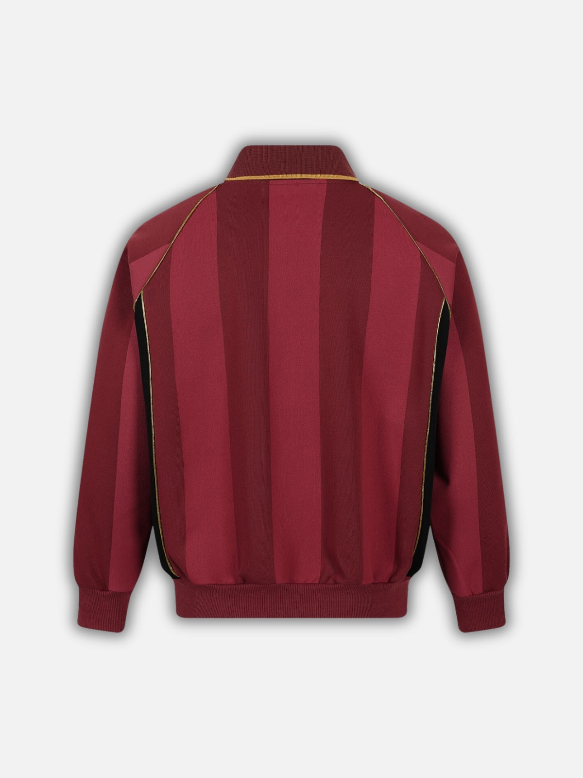STRIPES - Oversized Graphic Polo Long Sleeve Shirt