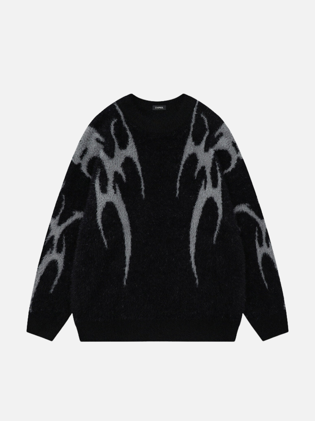 MONOGRAM - Oversized Graphic Sweater Black | TEENWEAR.EU