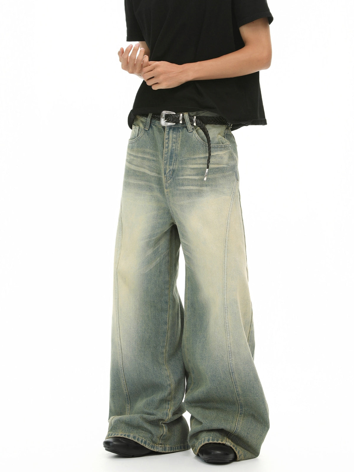 RETRO - Baggy Basic Denim Jeans | Teenwear.eu