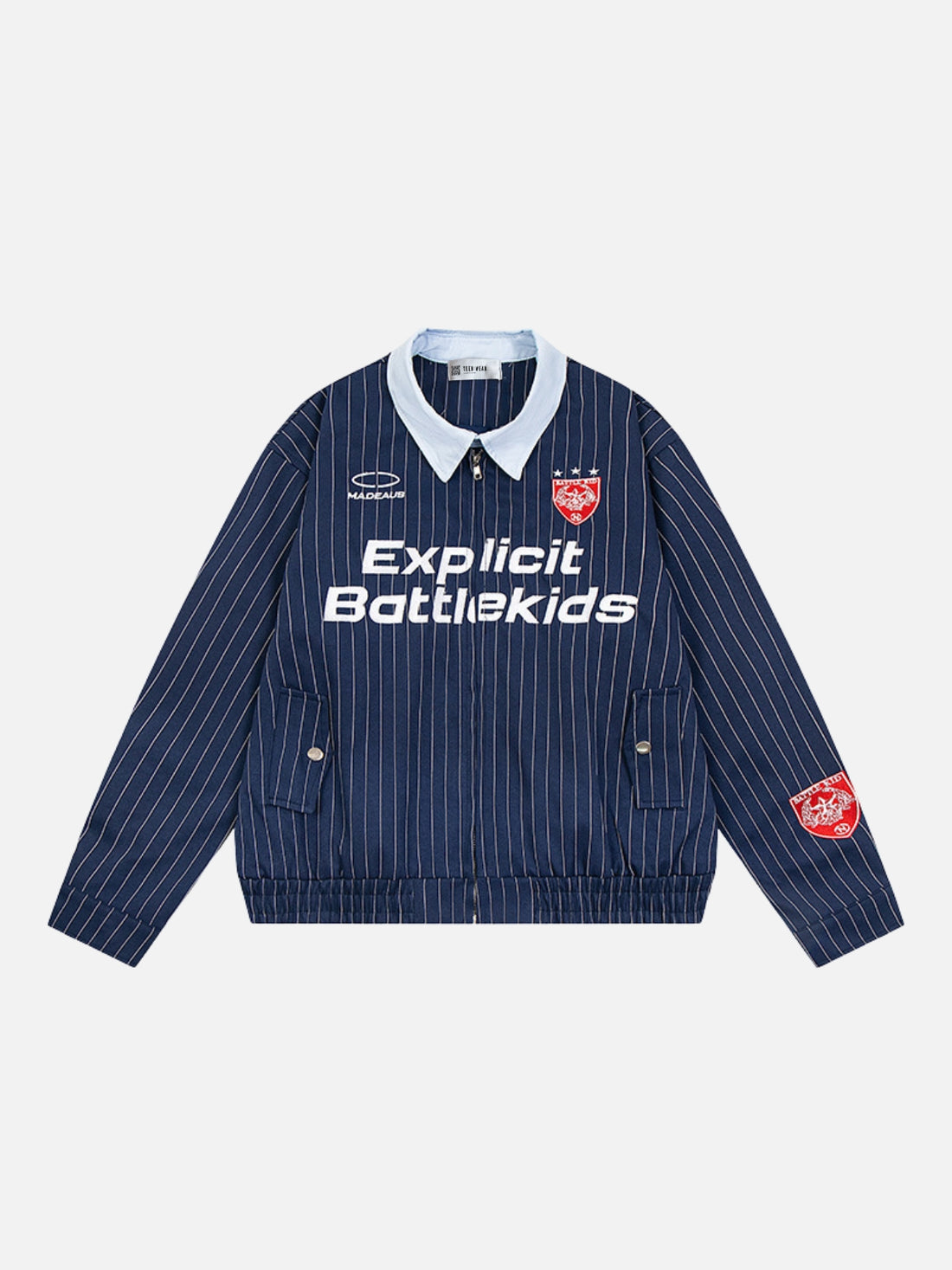 EXPLIXIT - Embroidered Light Jacket Blue | TEENWEAR.EU