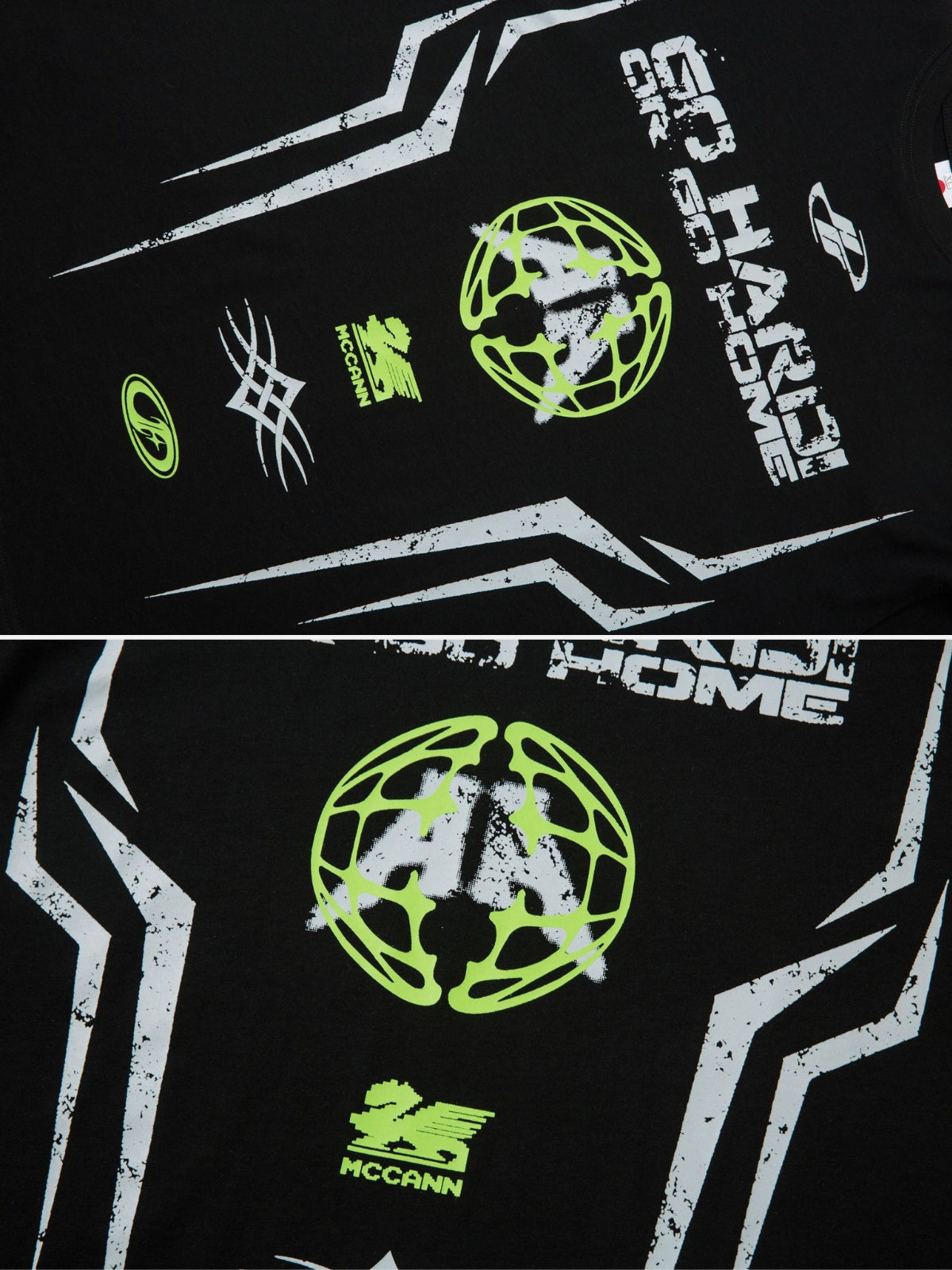 GO HARD - Oversized Print Long Sleeved T-Shirt | TEENWEAR.EU