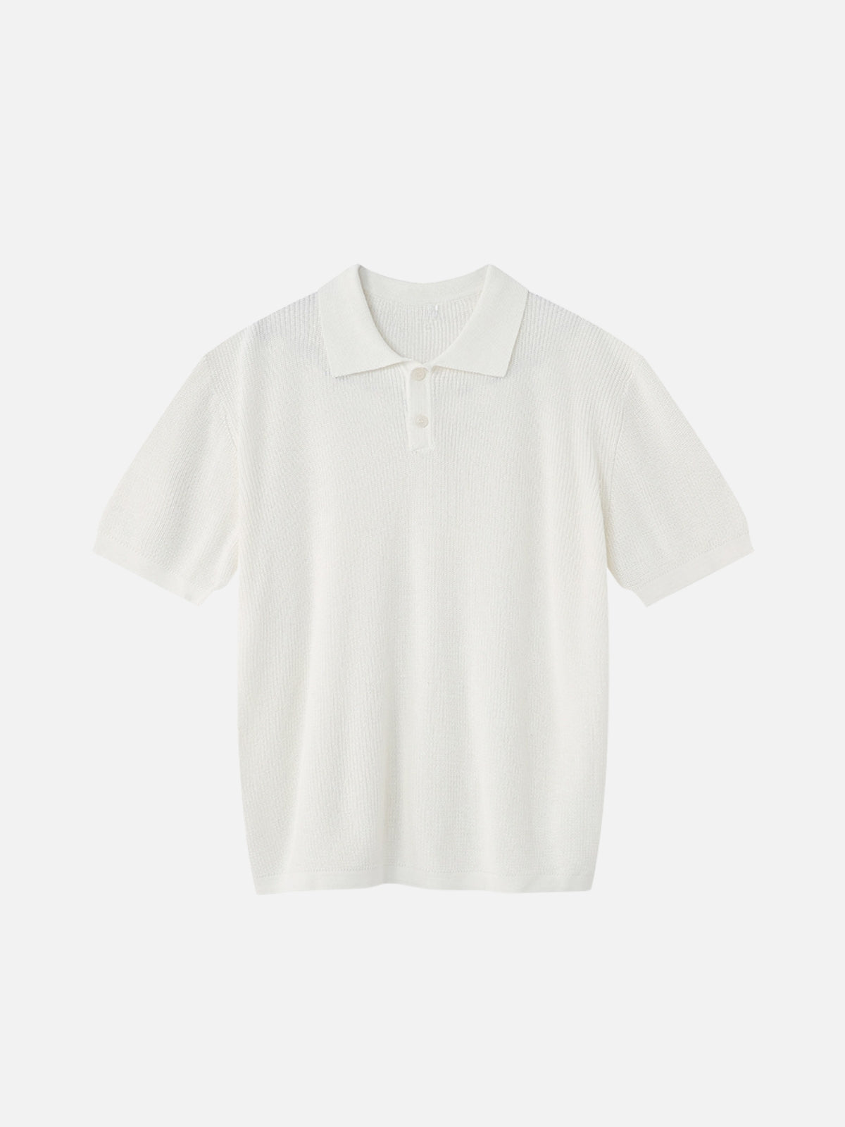 GOMB - Relaxed Basic Polo Shirt White | TEENWEAR.EU
