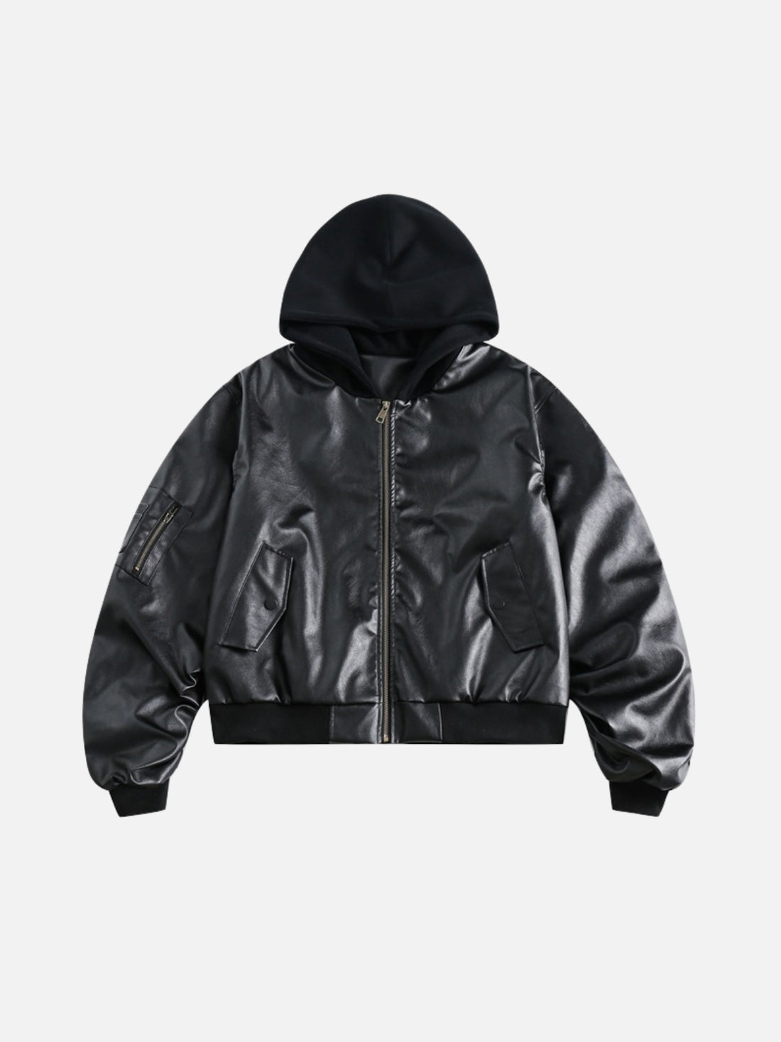 BOMPER - Leather Jacket Black | TEENWEAR.EU