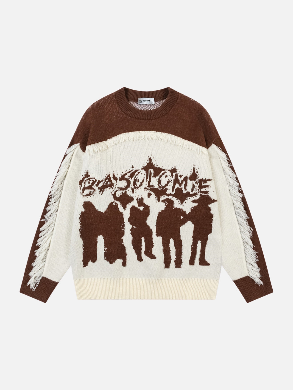 BASOLOME - Oversized Graphic Embroidered Sweater