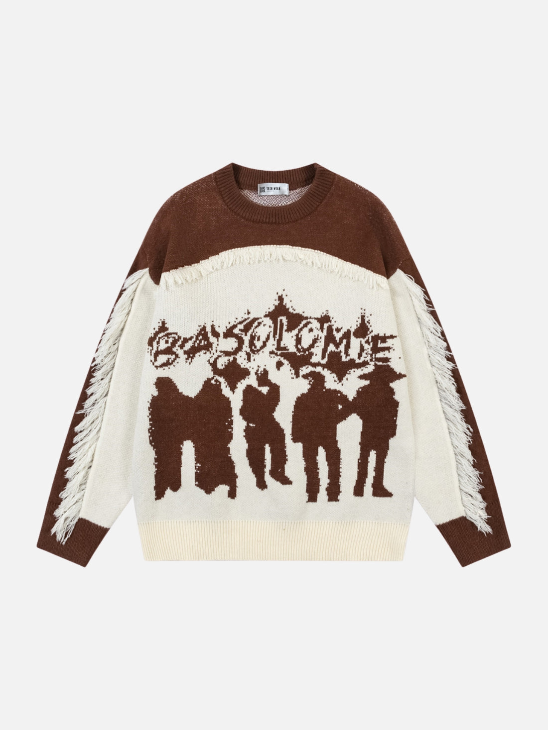 BASOLOME - Oversized Graphic Embroidered Sweater