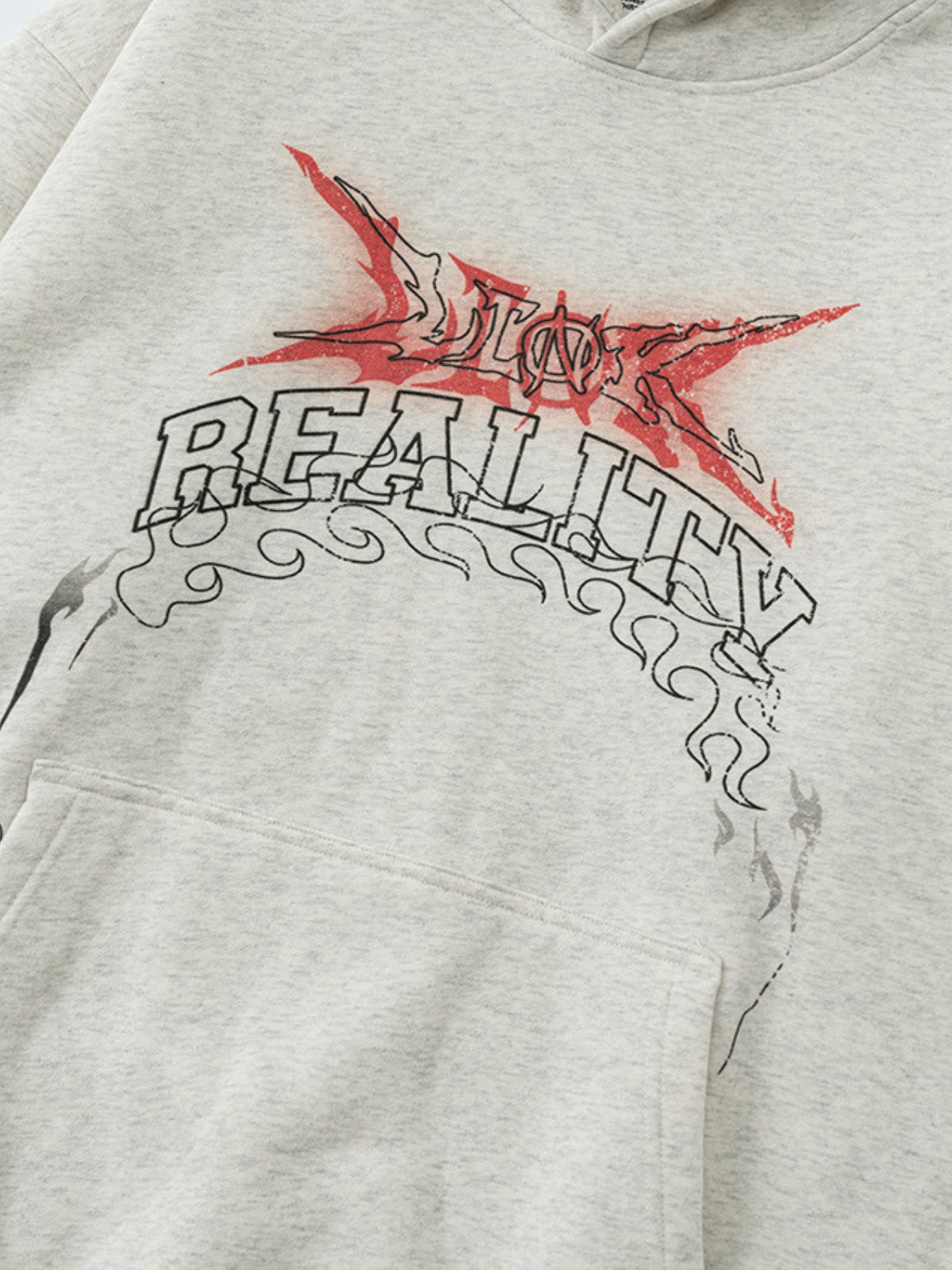 REALITY - Oversized Print Hoodie | TEENWEAR.EU