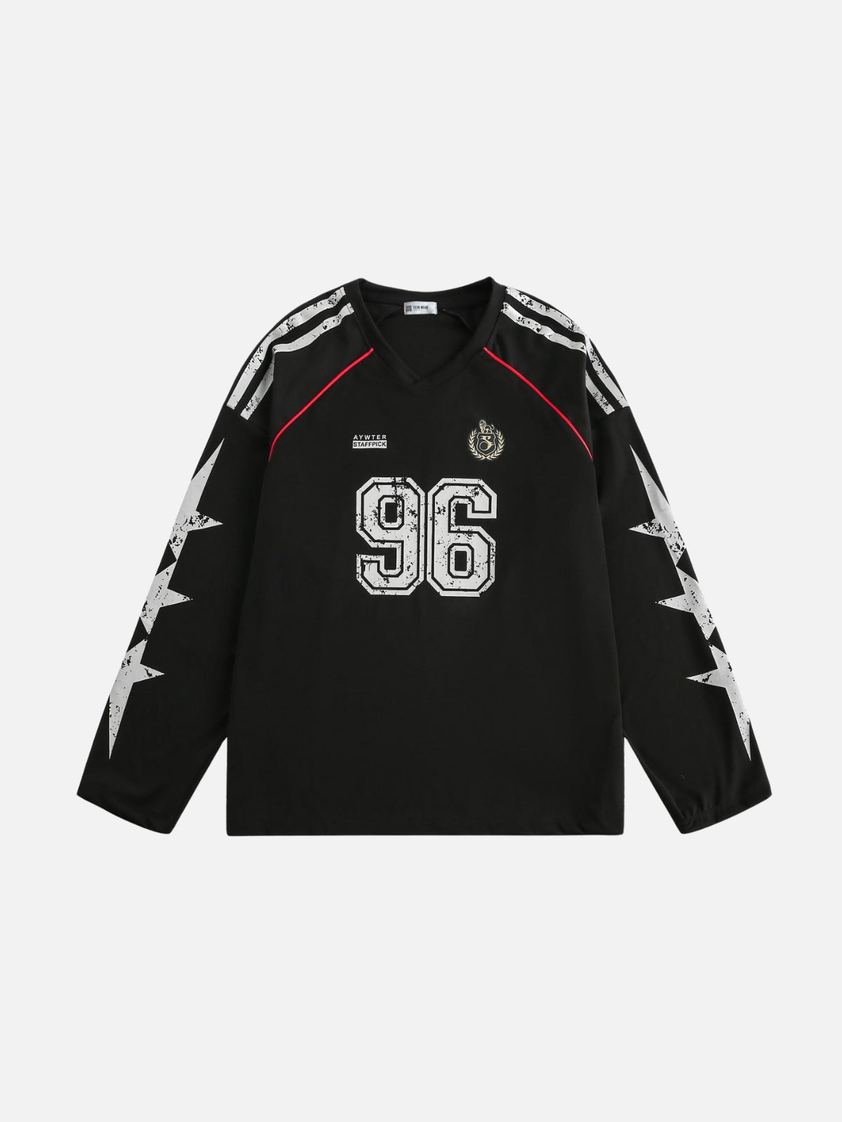 NINETY6 – Oversized Graphic Long-Sleeve Jersey