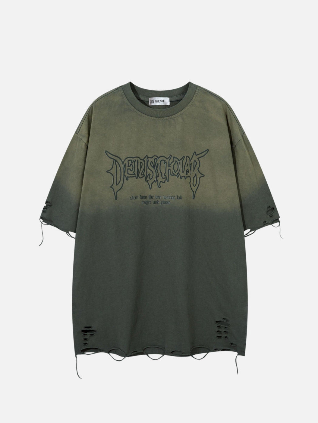 DERISCHOIAR - Oversized Print T-Shirt Black | TEENWEAR.EU