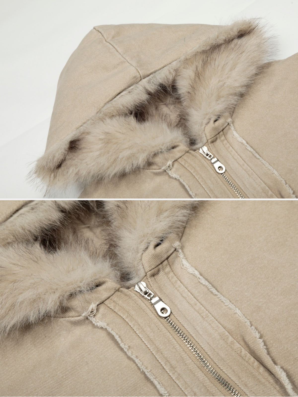 FRAYZO – Oversized Denim Embroidered Jacket