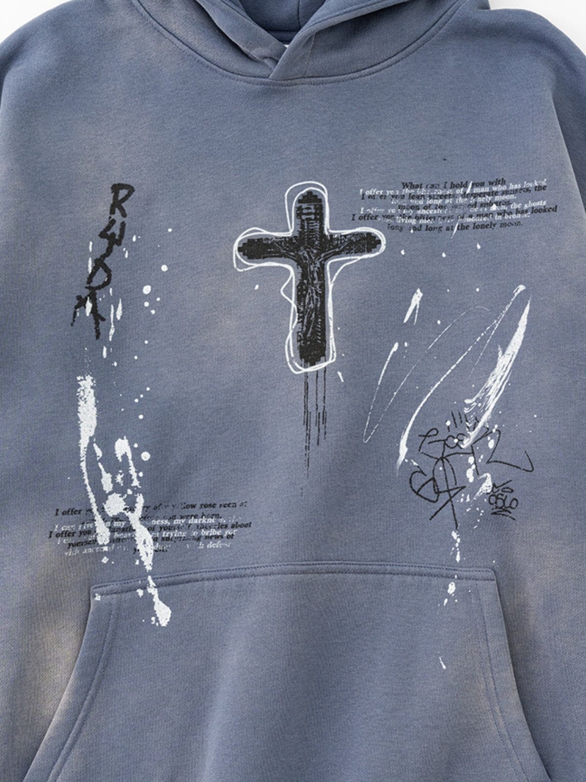 KRISS CROSS - Oversized Print Hoodie | TEENWEAR.EU