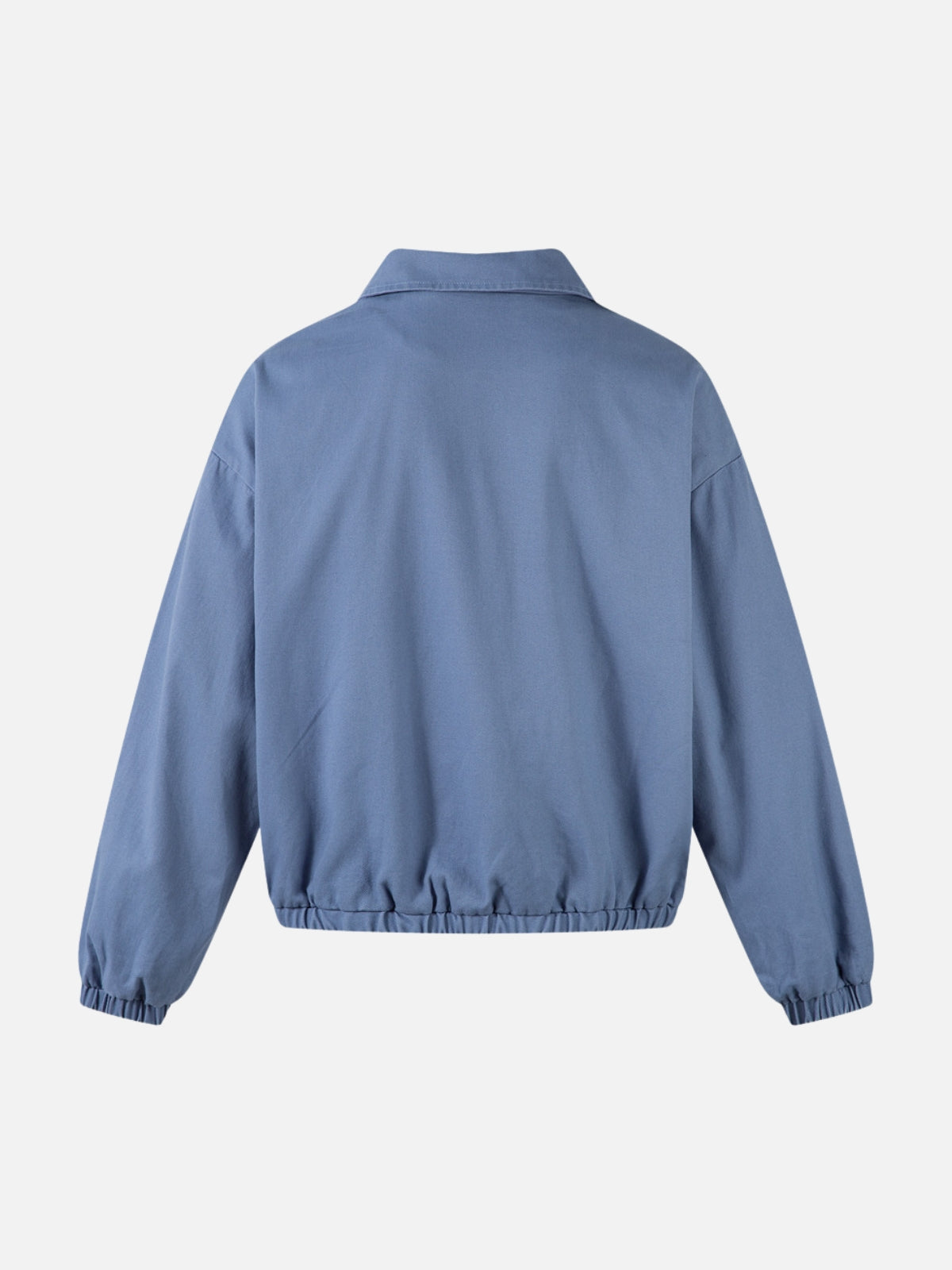 BLUZO – Oversized Graphic Polo Jacket