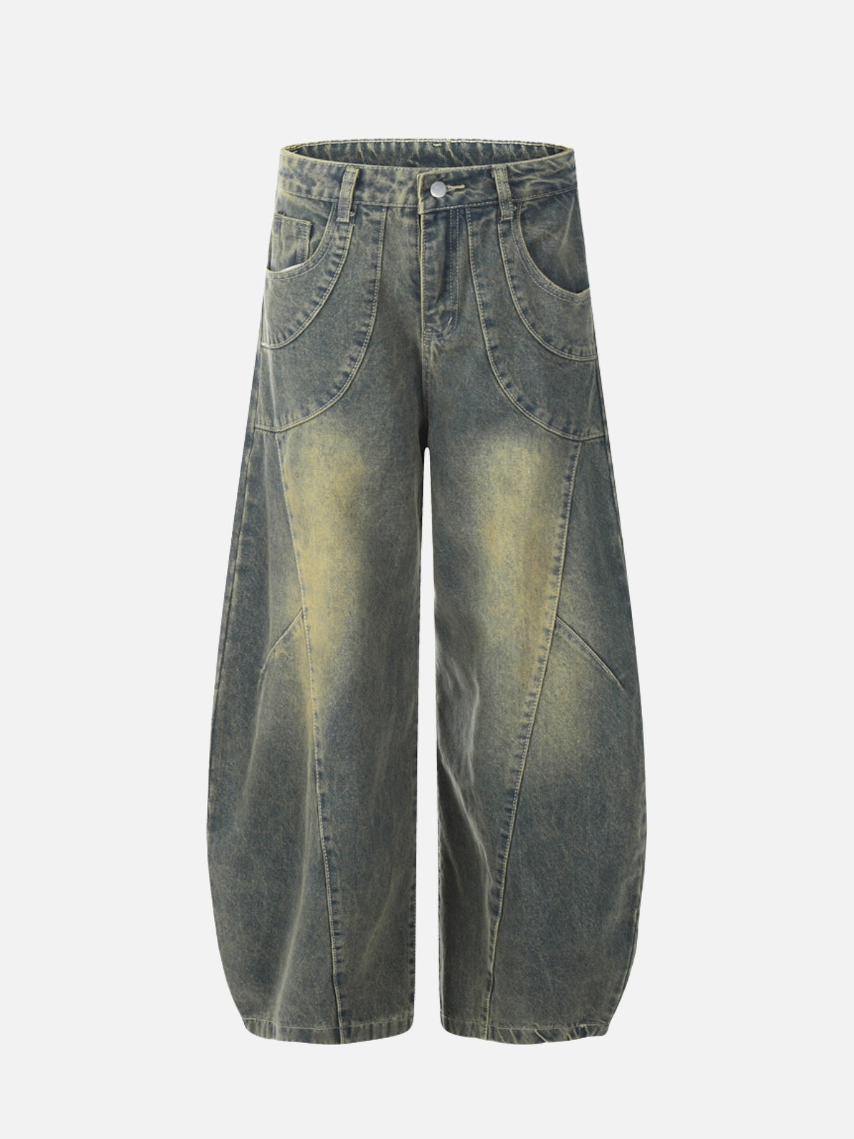BASCICAEO - Baggy Graphic Jeans Blue | Teenwear.eu