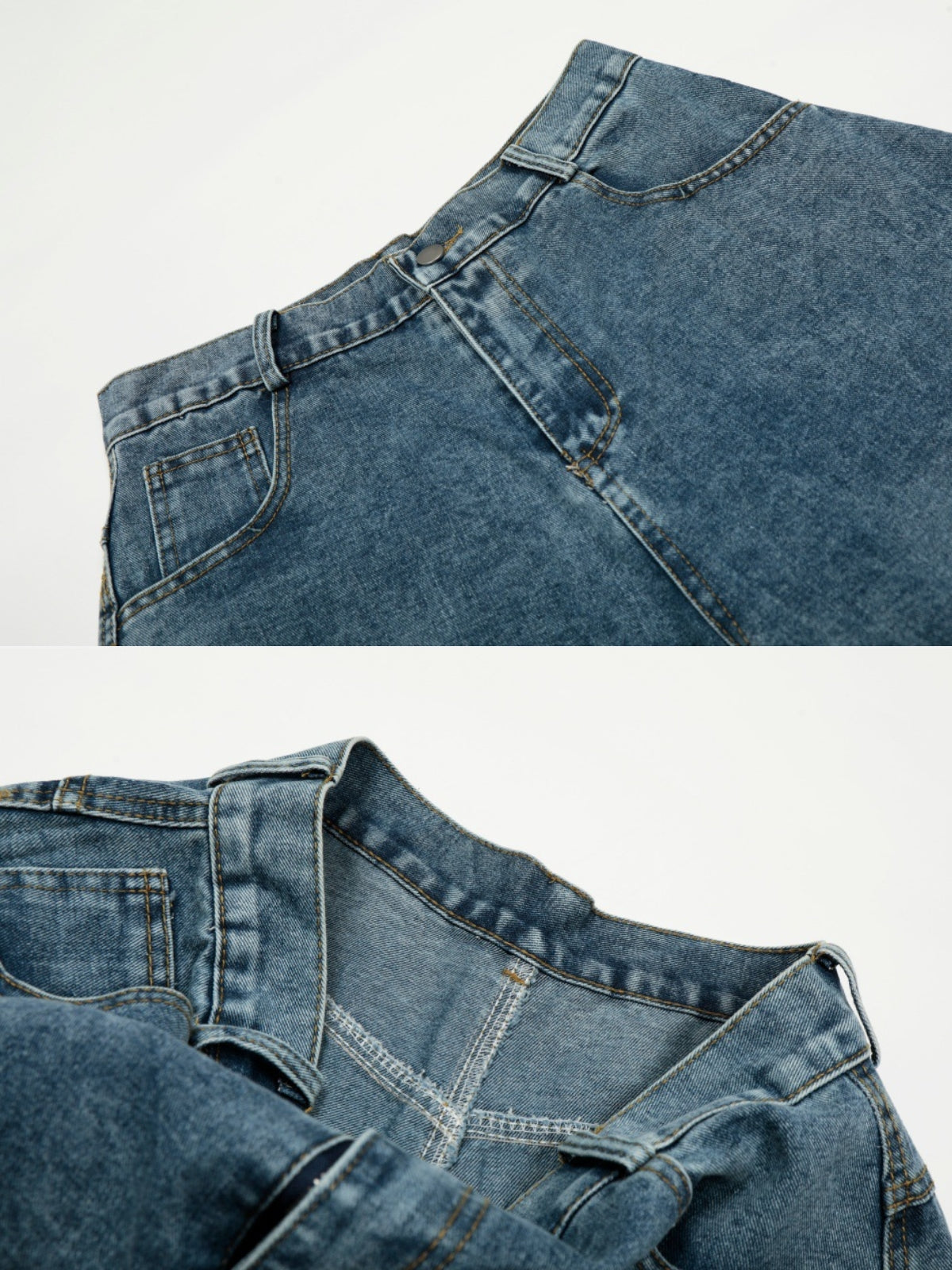 STARSY - Baggy Embroidered Jeans