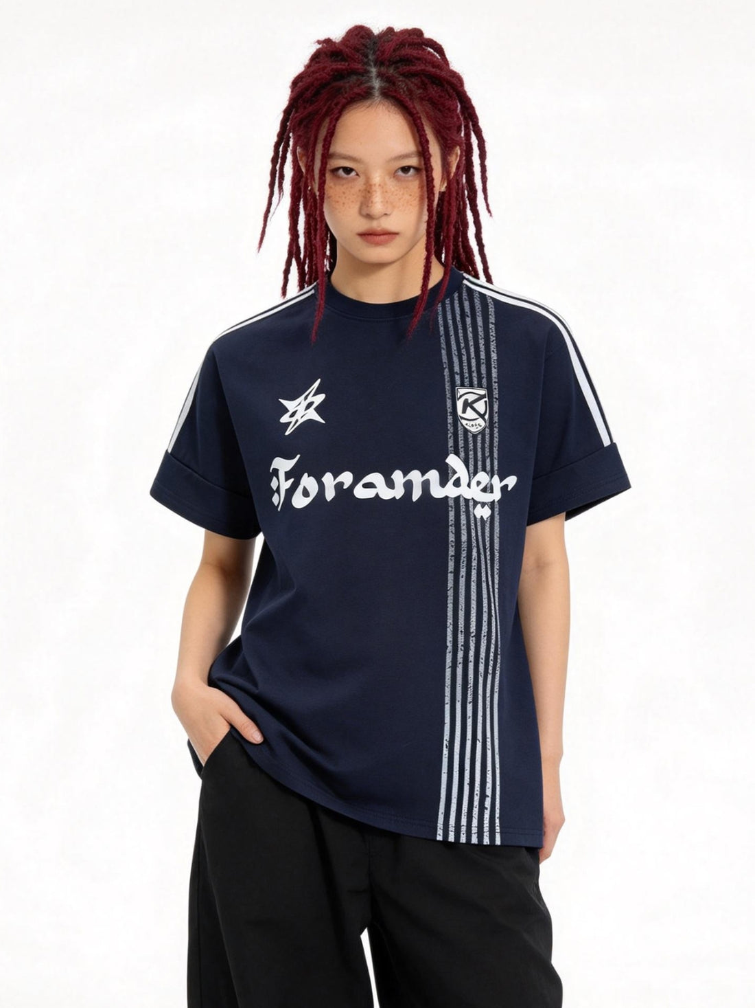 FORAMDER - Oversized Graphic T-shirt Red | Teenwear.eu