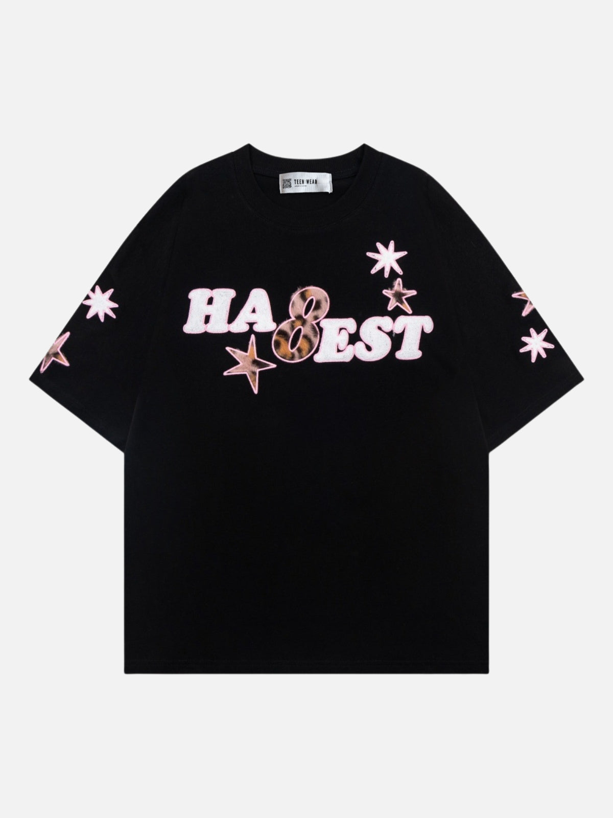 HIGHEST - Embroidered Graphic T-shirt Black | Teenwear.eu