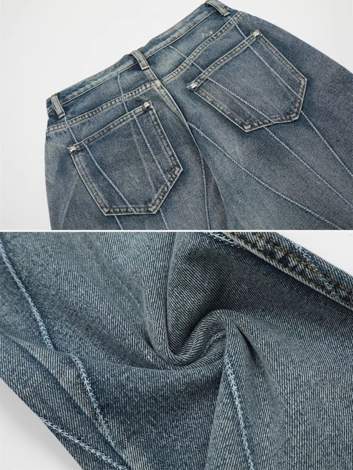 STRIKES - Loose Graphic Embroidered Jeans | TEENWEAR.EU