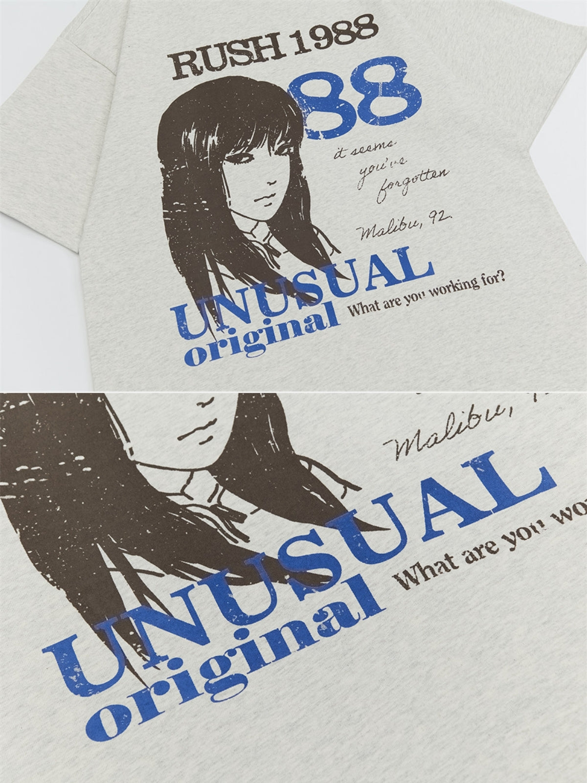 RUSH 1988 - Oversized Print T-shirt | TEENWEAR.EU