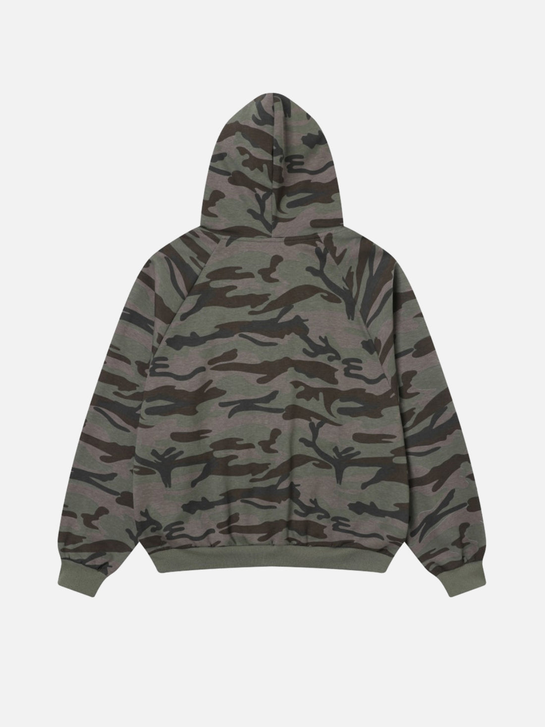 TAELAH - Oversized Camo Rhinestone Zip Up Hoodie Camoflauge | TEENWEAR.EU