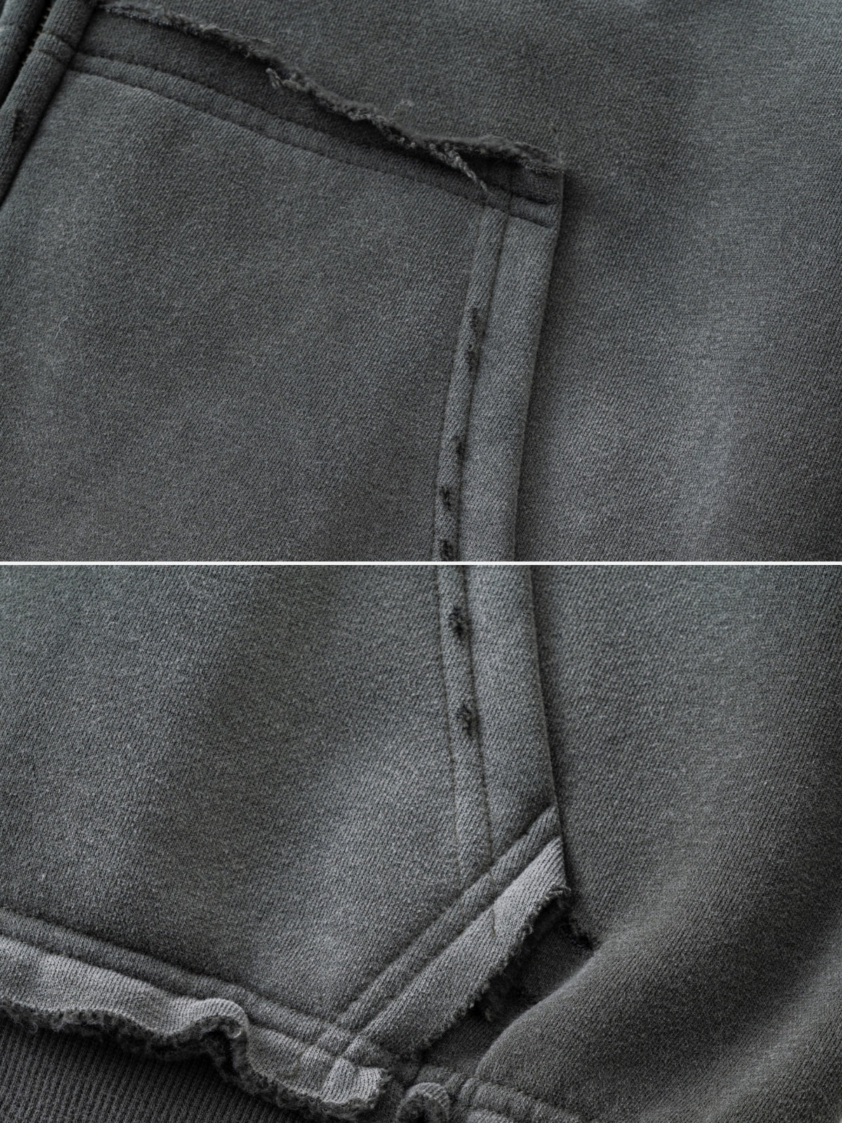 LICENSE - Oversized Print Zip Up Hoodie